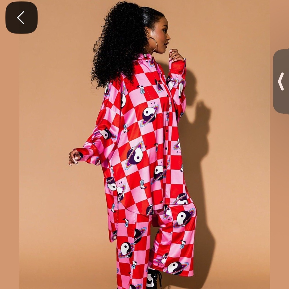Dressed in LALA Satin Playsuit in Cosmic Cowgirl